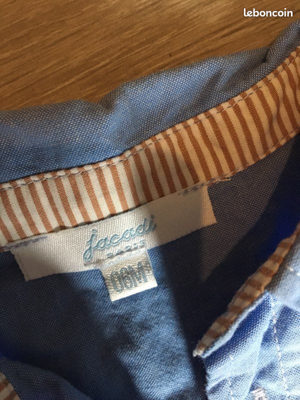 Lot vêtements bébé 6 mois,Pyjama, body, pantalon, chemise jacadi (image 5)