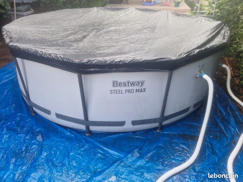 Piscine hors sol tubulaire BESTWAY Steel Pro Max 366 x 100 cm + accessoires complets (image 7)