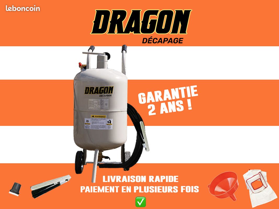 Sableuse Aérogommeuse Dragon 40 – Décapage Multisupport (image 1)