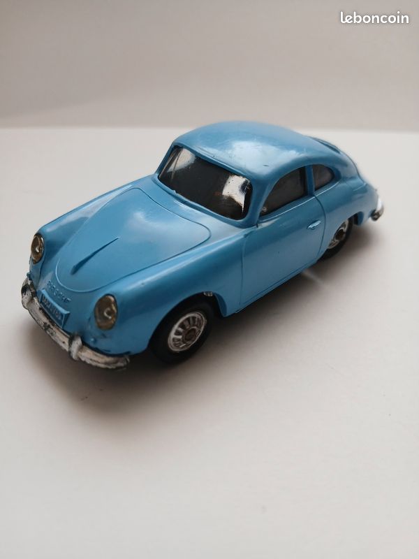 Miniature Norev 1/43 – Porsche 356 Carrera 1500 Grise – Plastique – Sans Boîte