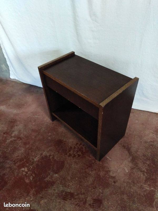 Table de nuit avec tiroir année 70 vintage (image 2)