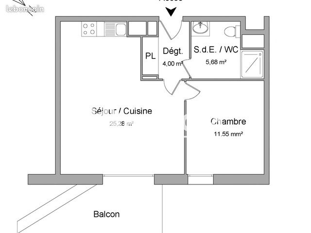 Appartement 2 pièces 46 m² · à Wattrelos · 46 m² · 697 €