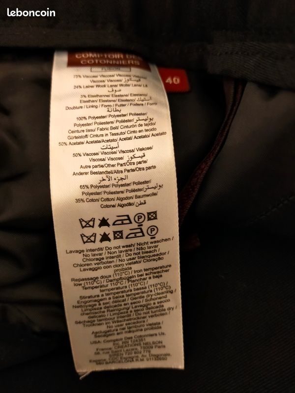 Jupe noir marque Comptoir des cotonniers T40 (image 6)