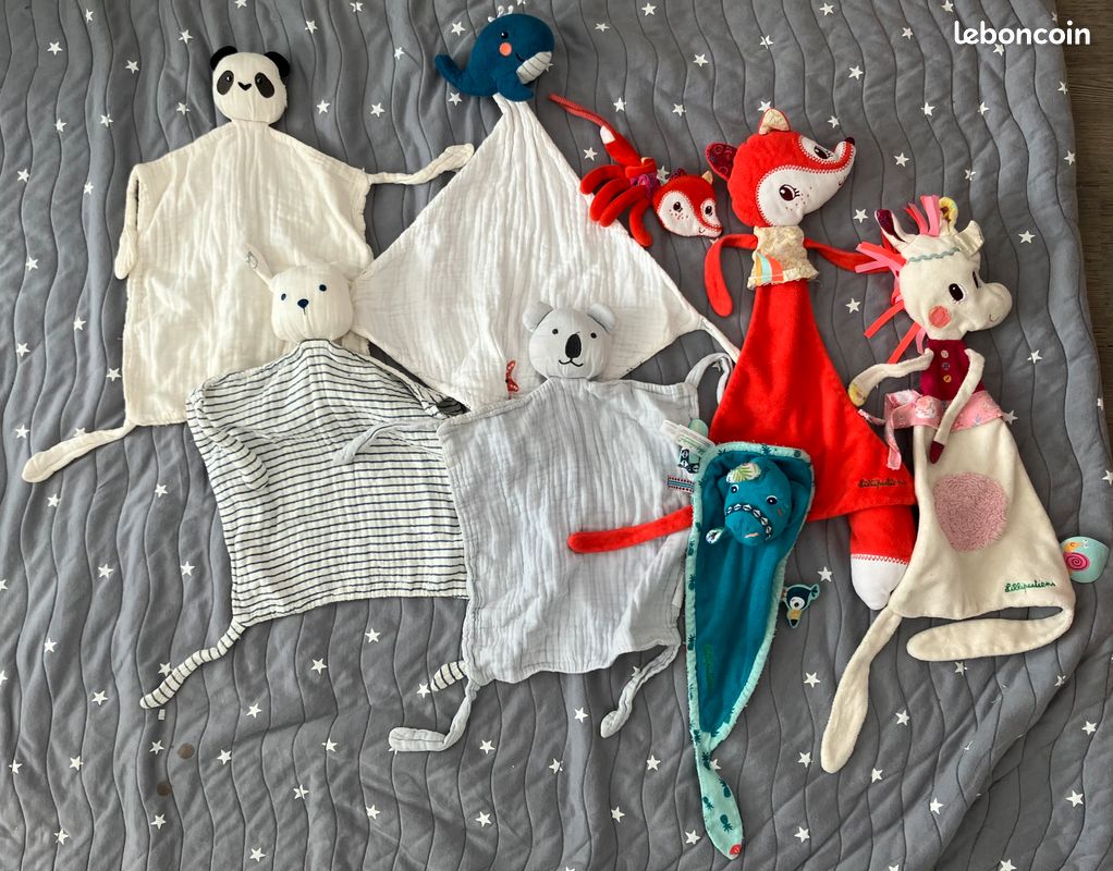 🍼 Lot Attache-sucettes Doudous – Lilliputiens Verbaudet