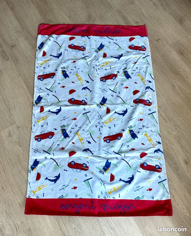 Serviette de Plage sergent Major 65x115 cm (image 1)