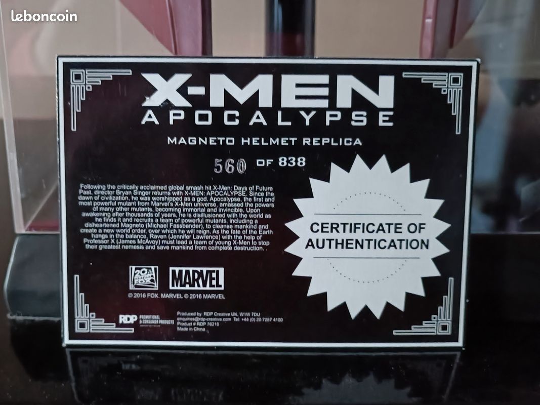 Casque Magneto X-Men Apocalypse collector (image 10)