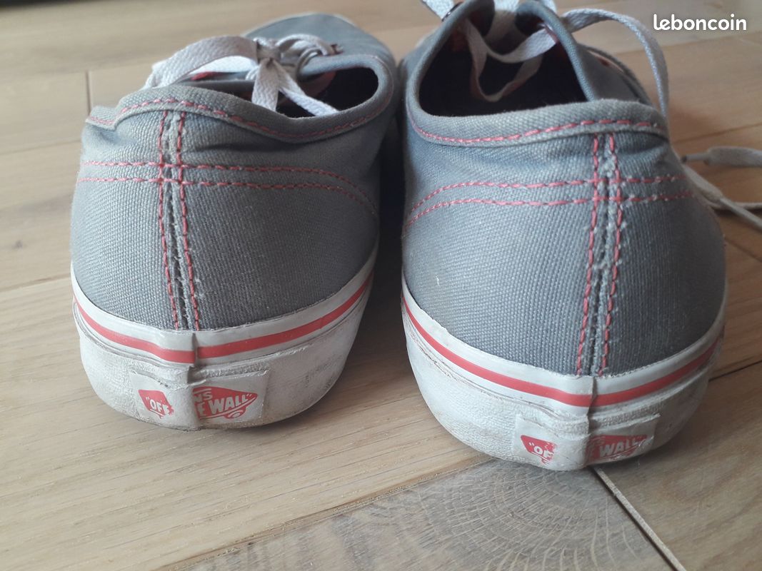 Tennis Vans bleu-gris et rose 40 (image 6)