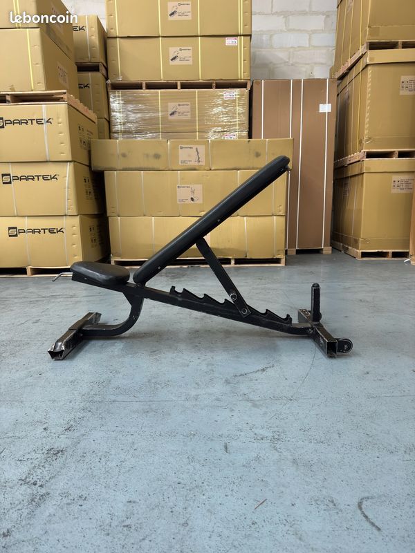 Adjustable Bench occasion machine musculation libre banc ajustable multi positions angles professionnel idéal haltères noir avec crans (image 2)