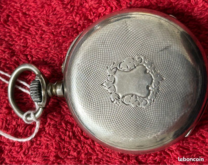 Montre Gousset Homme En Argent 0,900 - Marque CBI (Suisse) - Échappement à Ancre - Fonctionne Parfaitement - Vers 1915