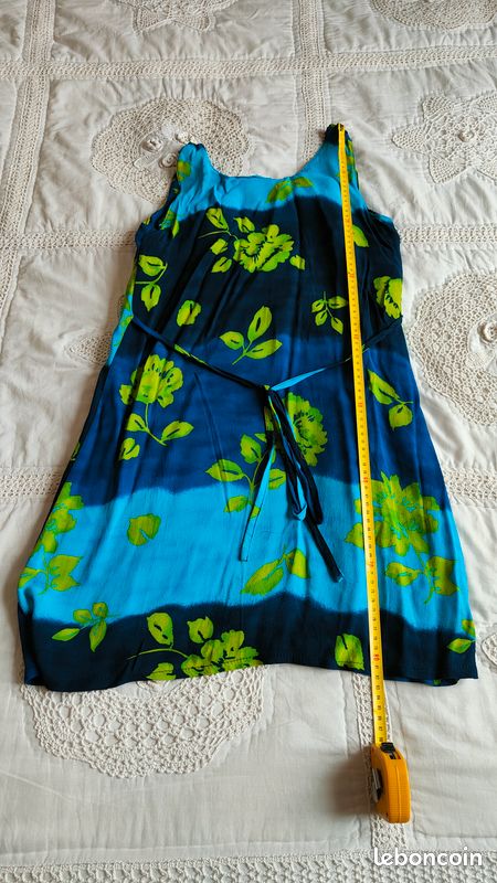 Robe été bleu vert taille 38 (image 2)
