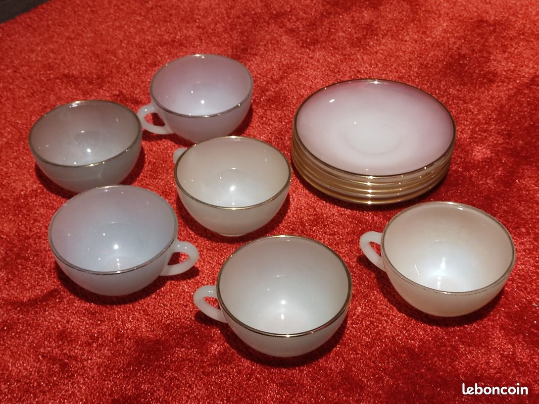 Tasses soucoupes couleurs nacrées (image 2)