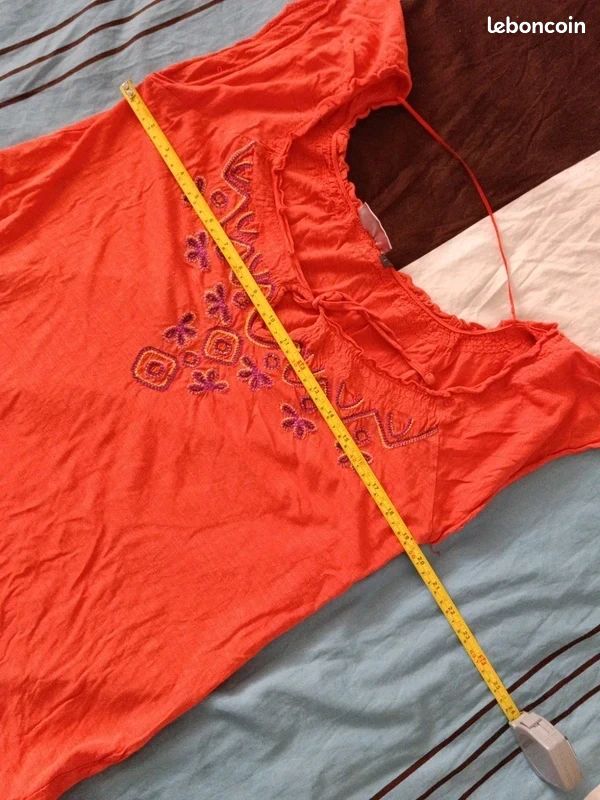 Débardeur Ethnique Femme - Taille L - Multicolore, Motifs Géométriques - Occasion Très Bon état