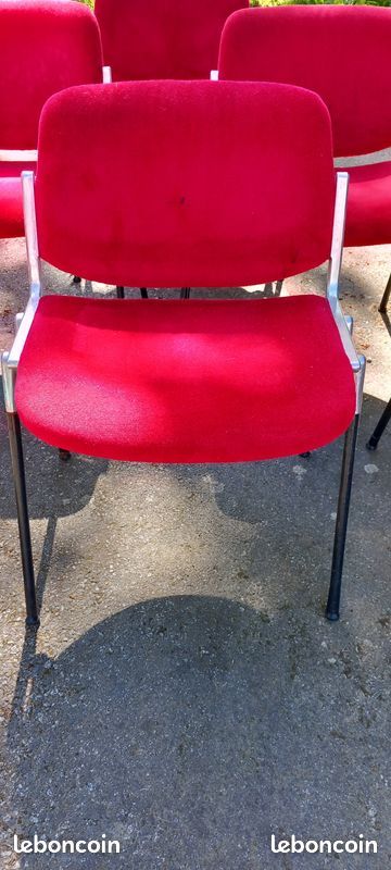 Lot de 6 chaises vintage DSC 106 de GIANCARIO Piretti pour CASTELLI (image 6)