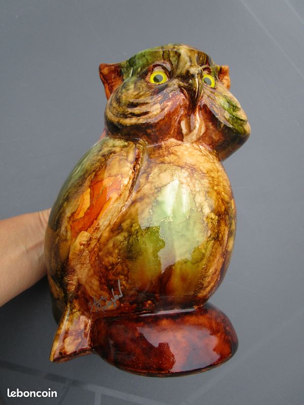 sculpture de chouette et de hiboux owls,Olivia Tregaut Sculpture