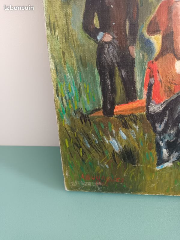 Tableau cadre huile sur toile originale Reproduction d'Auguste Renoir (image 3)