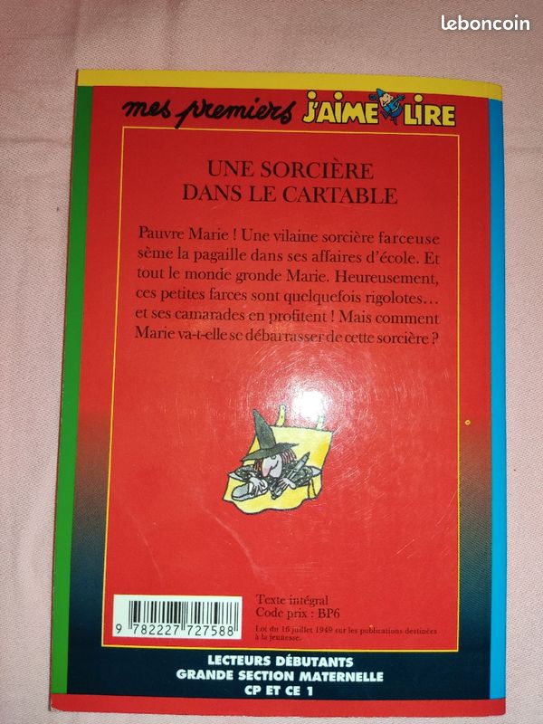 Livre "Une sorcière dans le Cartable" (image 2)