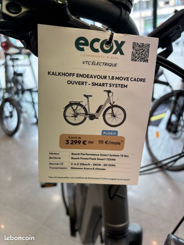 Kalkhoff e-treck Endeavour 1.B Move quasi NEUF (XS, batterie Bosch 725 Wh) (image 7)