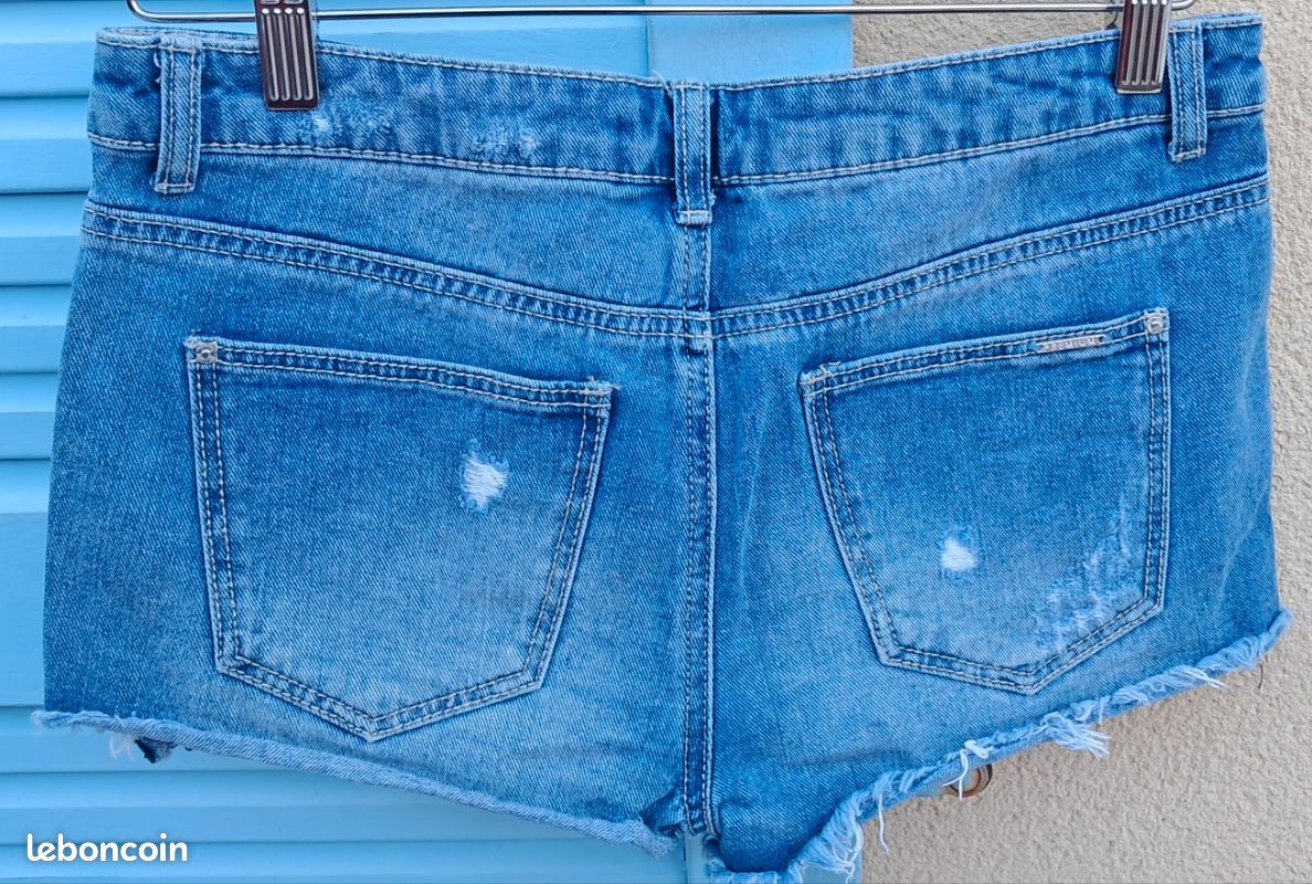 Short Pimkie Taille 36 / S - Couleur Bleu - Occasion Très Bon état