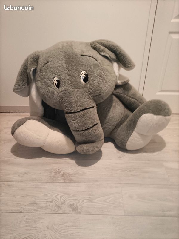 Soft Toy Peluche Elephant Geant Éléphant Géant Peluche Forme
