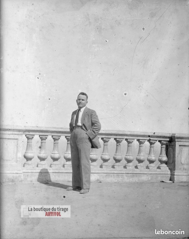 Lac de Pierre-Châtel, photo ancienne, plaque de verre