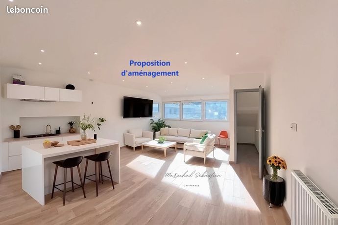 Appartement 2 pièces 61 m²