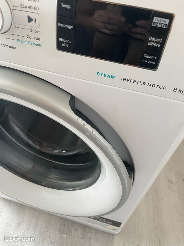 Lave linge whirloop 8kg (image 3)