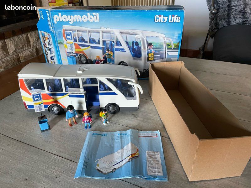 Grand Bus Scolaire Complet avec Boîte et Notice Playmobil 5106 - Main Image