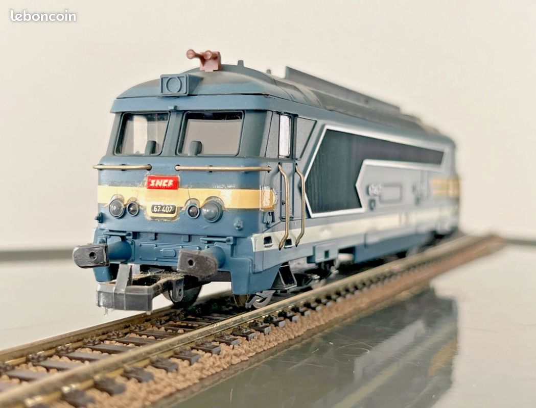 Caisse Locomotive Jouef HO BB 67000/67409 - France - Plastique Pour Maquette Train - Occasion