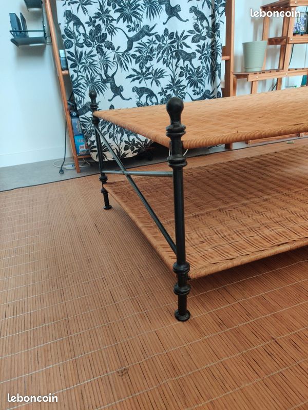 Table basse en osier (image 5)