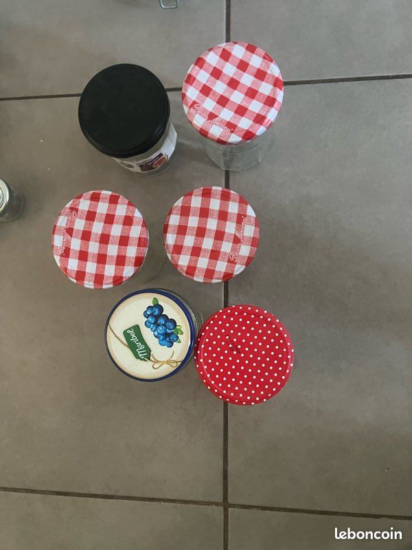 Pots bocaux en verres pour confiture (image 1)