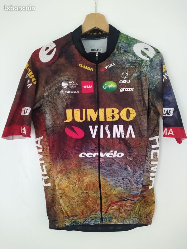 Ensemble maillot cuissard gants Team Jumbo Visma TDF 2022