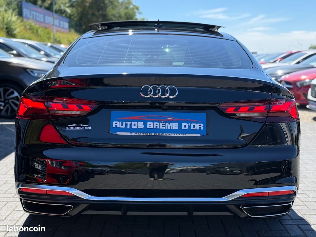 AUDI A5 SPORTBACK 459/mois GARANTIE 6 ANS 40 TDI 190ch S-TRONIC 7 S LINE Toit ouvrant RS Audi SPORT Méplat COCKPIT AppleCarPlay 1ère MAIN Origine française Aucun frais à prévoir (image 4)