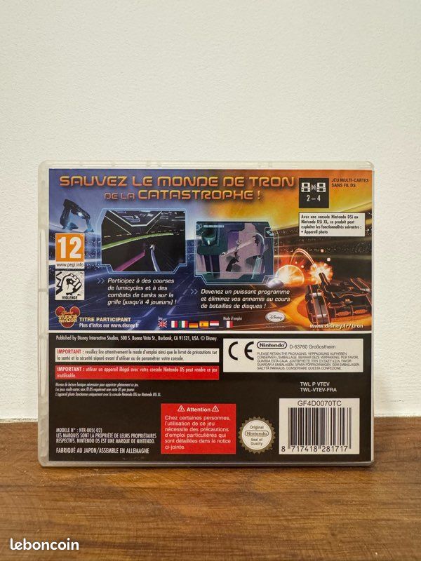 Tron Evolution – Nintendo DS – Très Bon État (image 2)