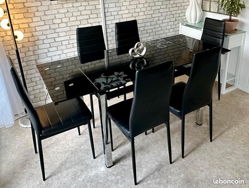 Table à manger extensible et 6 chaises (image 13)