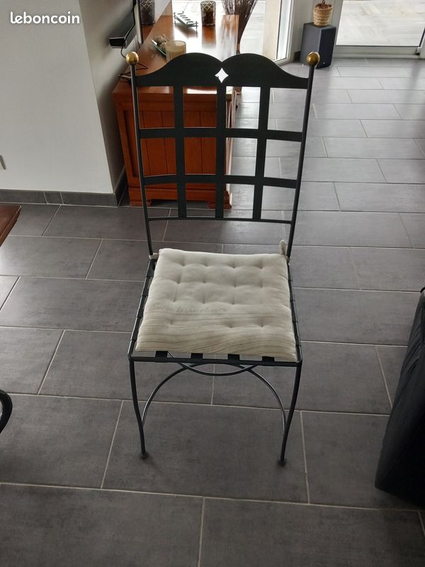 6 chaises fer forgé (image 1)
