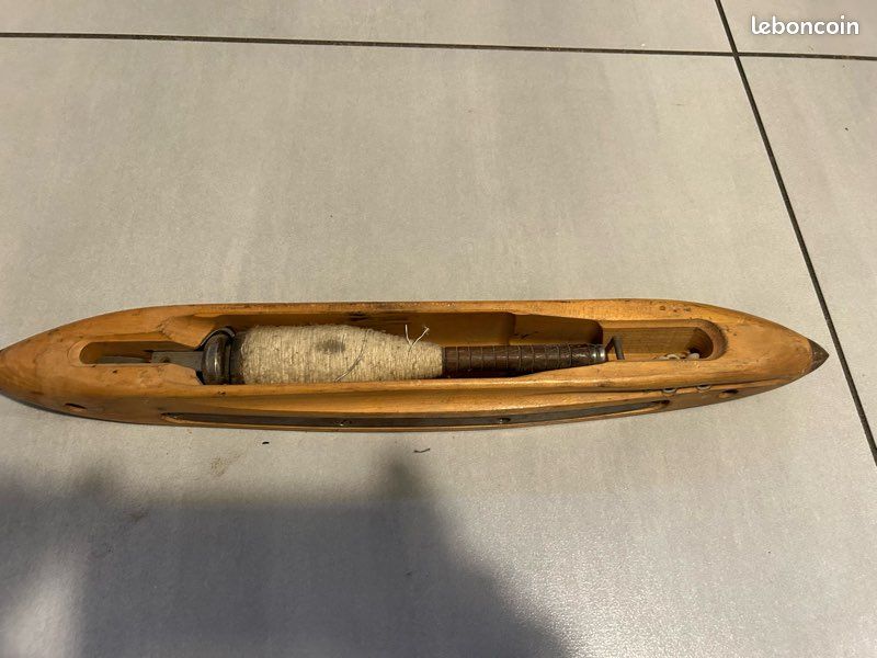 Navette Boye Avec Canette - Métal Argenté - Modèle 7413 - Vintage USA - Jamais Utilisée
