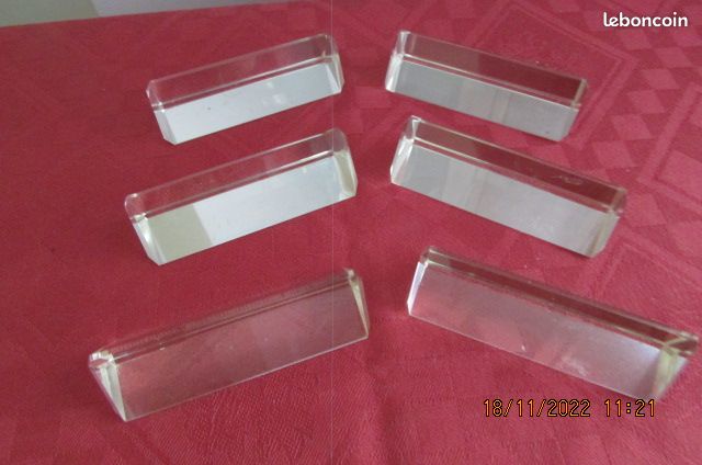 Porte couteaux en pate de verre (lot de 6) 15 euros (image 1)
