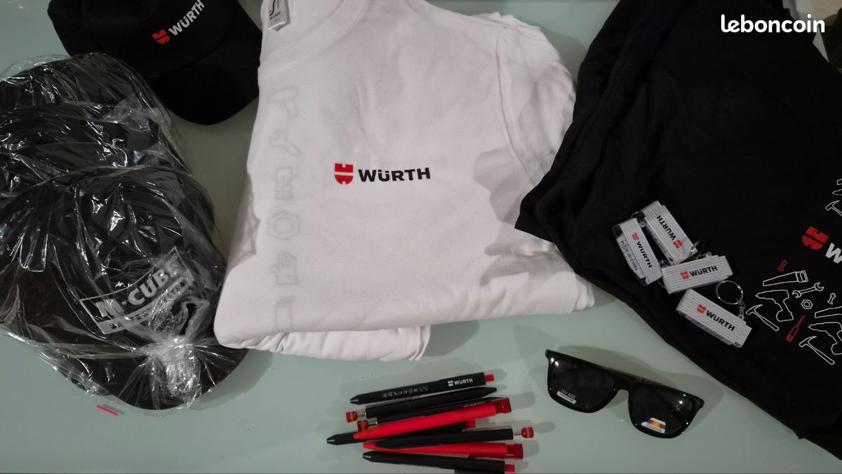 Lot Tshirts casquette lunette metre Würth (image 1)