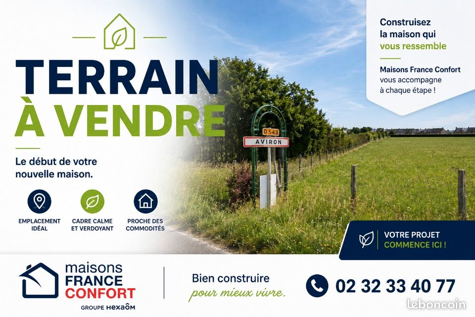 Terrain 502 m² Aviron · 65 000 €
