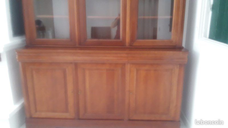 Buffet + vitrine merisier (image 2)