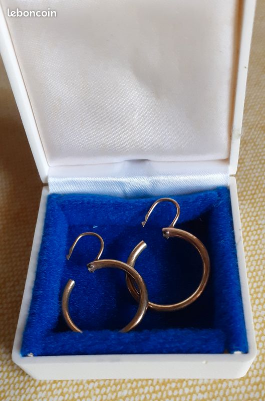 Petits anneaux d'oreilles vintage (image 1)