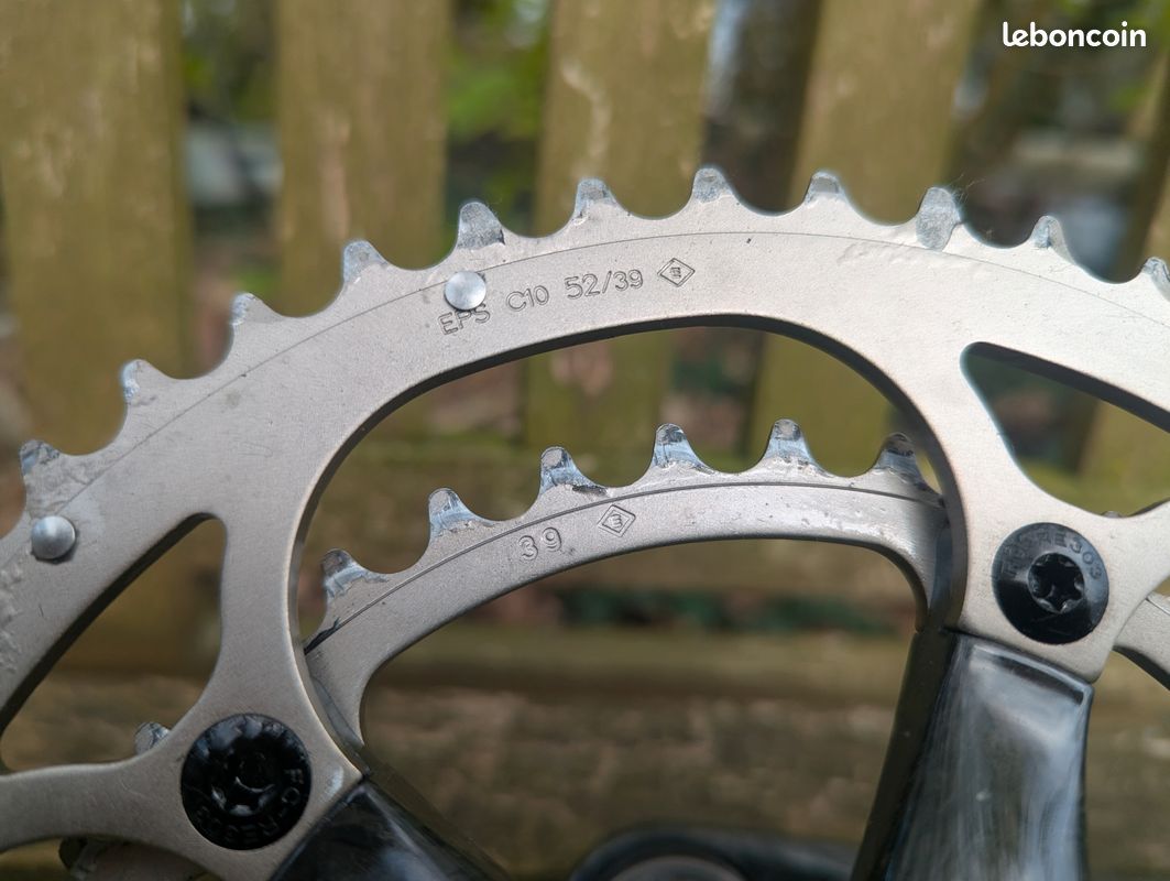 Pédalier Campagnolo Chorus 1ère Génération - 172.5mm - Platineux 52/39 - Occasion Italie
