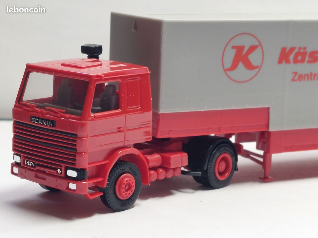 SCANIA 124 L 420 jaune Semi-Remorque citerne pulvé Spitzer