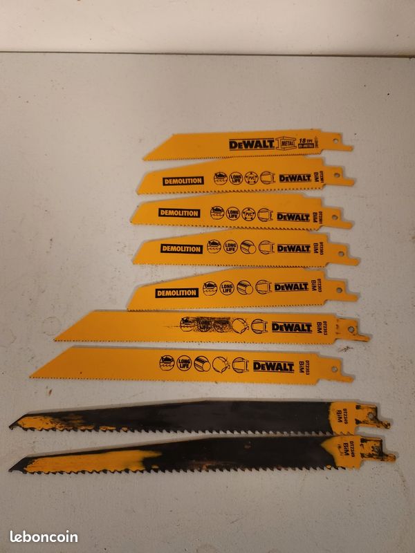 Lot lames scie sabre Dewalt (image 2)