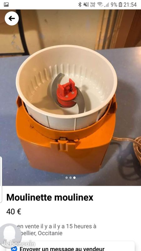 Cherche hachoir moulinette moulinex tbe (image 2)