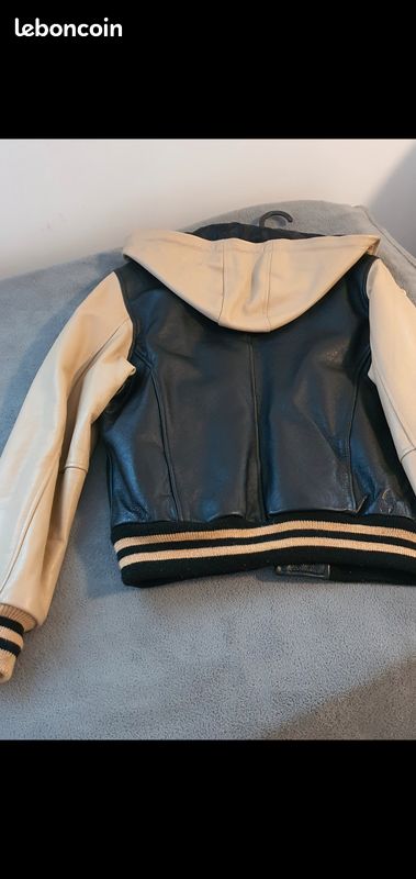 Veste cuire petit L Presque neuf (image 2)