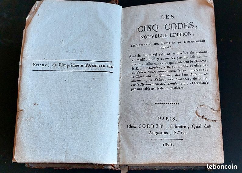 Les cinq codes 1823 (image 2)