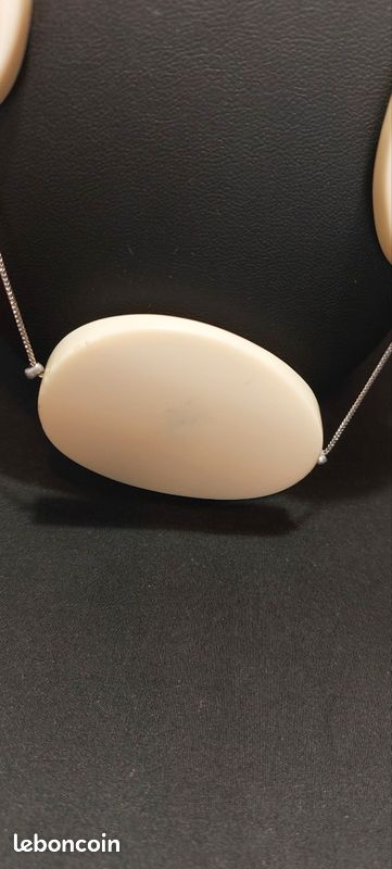 Collier Ras De Cou Marc Labat – Métal Argenté – Vintage – Occasion En Bon état (TBE)