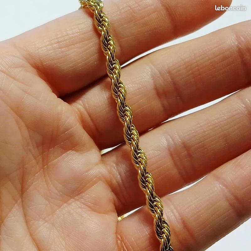 Collier à longue chaîne en acier inoxydable 304, 1... - Grandado