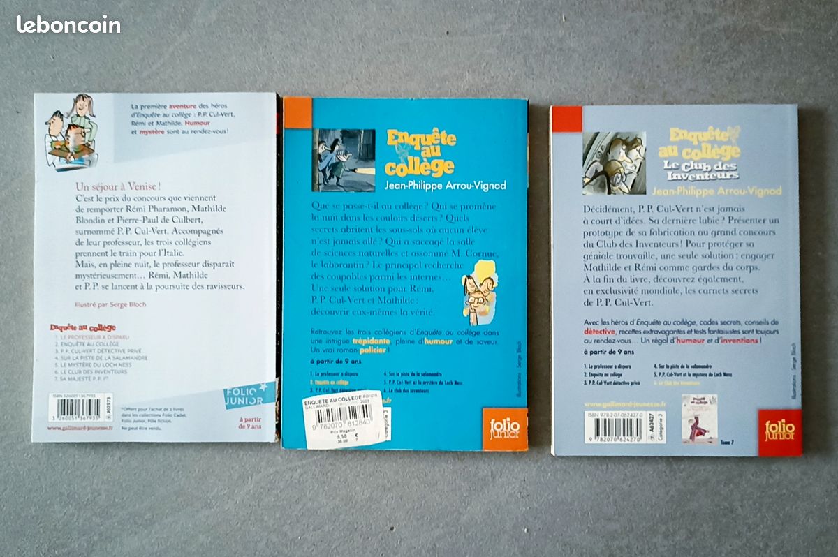 Enquête au collège tomes 1-2-6 TBE (image 2)